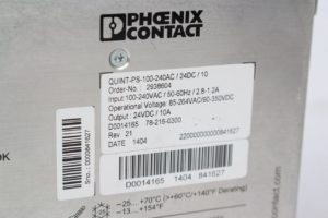 Quint-PS-100-240AC / 24DC / 5  PHOENIX CONTACT
