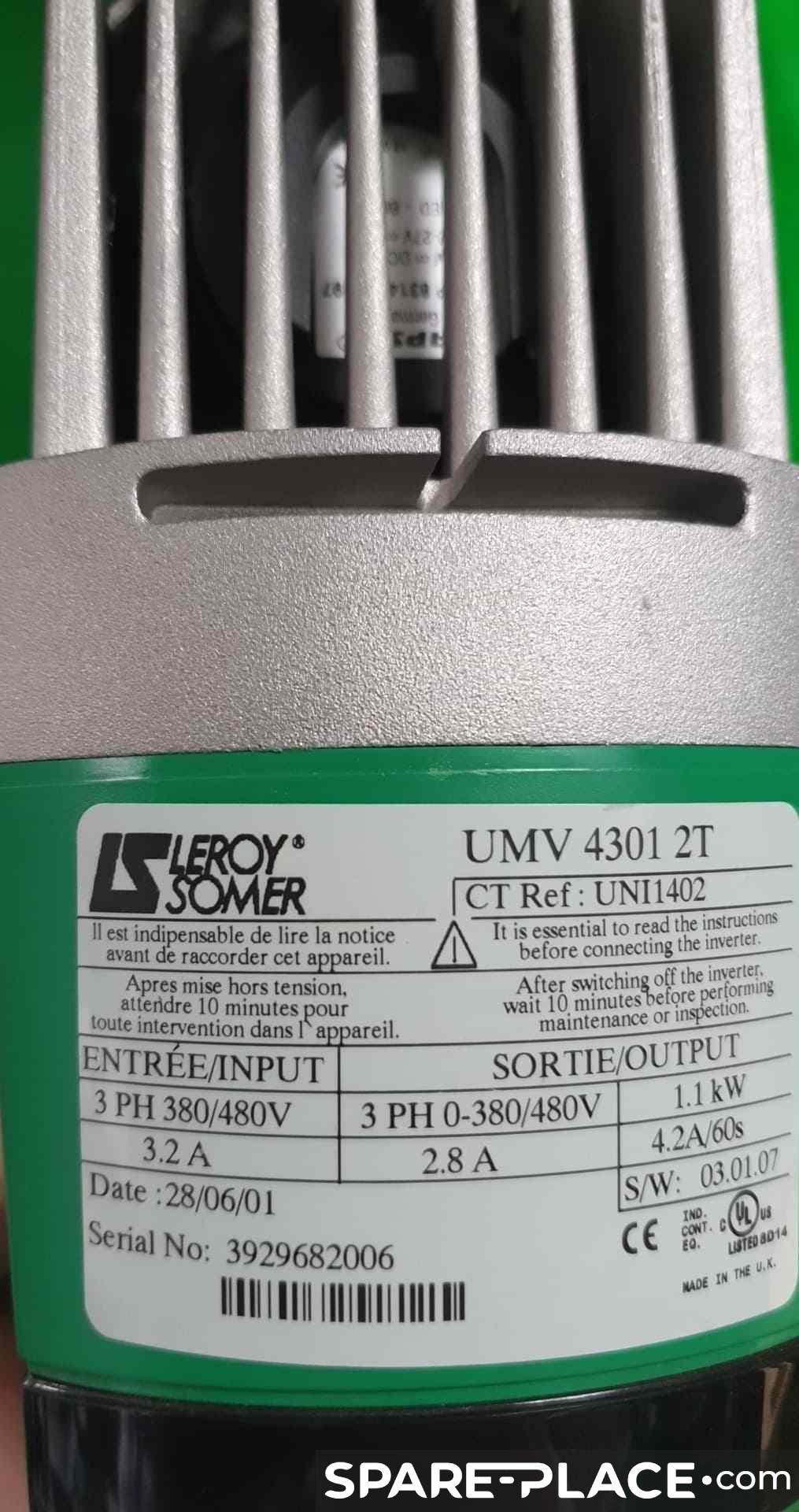 Référence UNI1402 UMV 4301 2 T de la marque LEROY SOMER